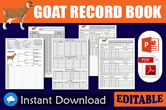 Goat Record Keeping Printable Template